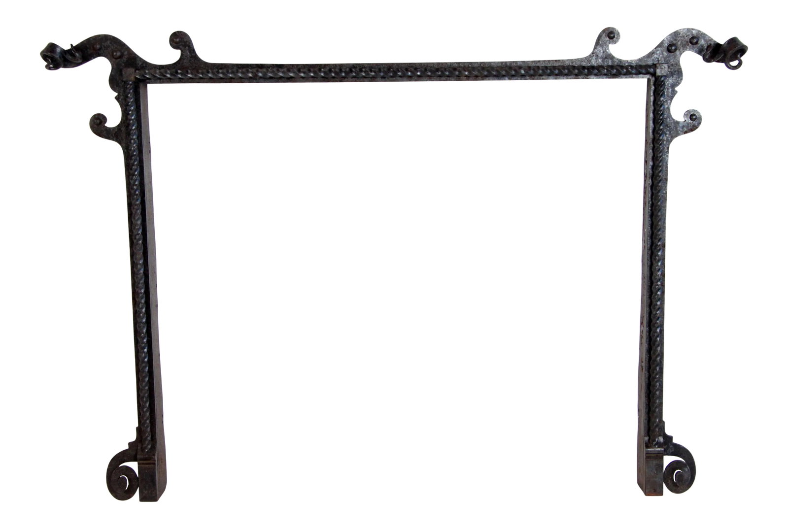 C.1900's Hand Wrought Iron Arts & Crafts Period Fireplace Surround (1 of 12)