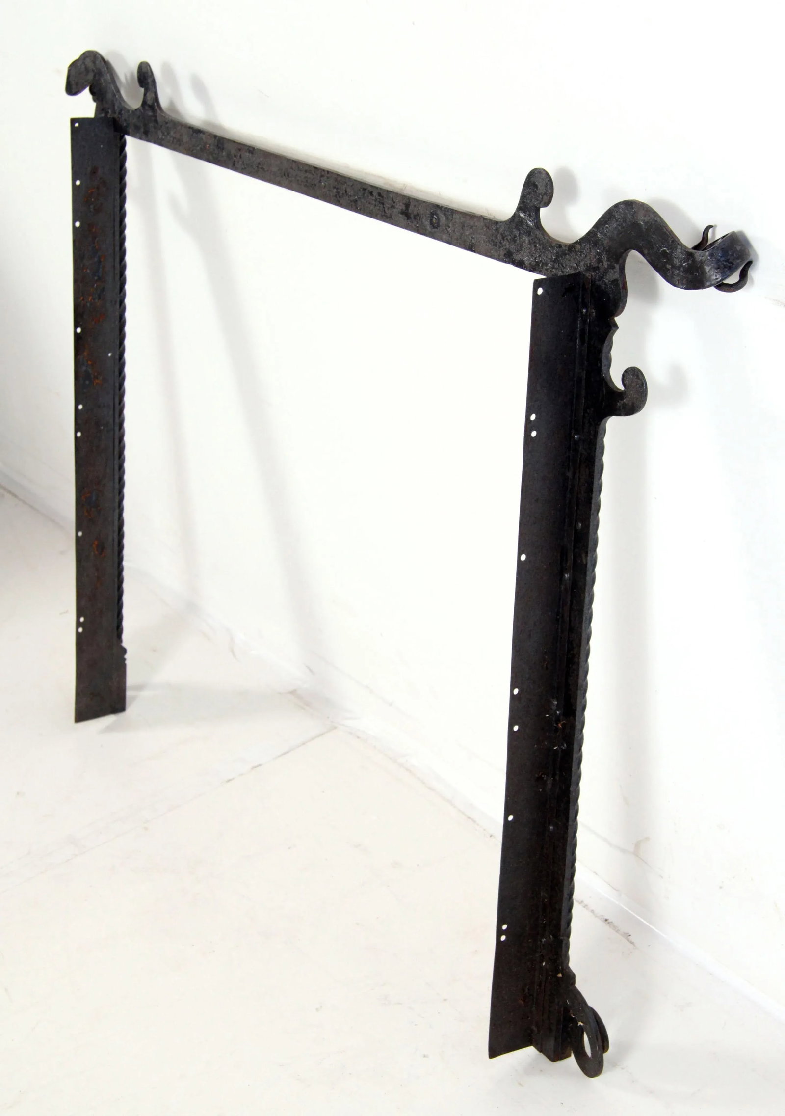 C.1900's Hand Wrought Iron Arts & Crafts Period Fireplace Surround - 9