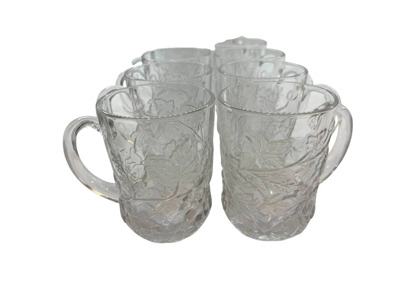 Late 20th Century 12 Place Setting of Crystal Mallory by Cristal d'Arques Bowls, Mugs, Salad Plates - 15