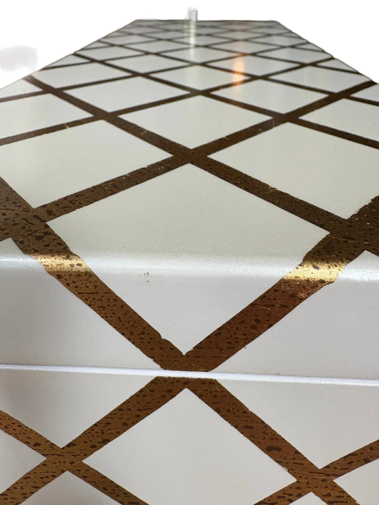 Chelsea House White and Gold Striped Showroom Sample Box - 10