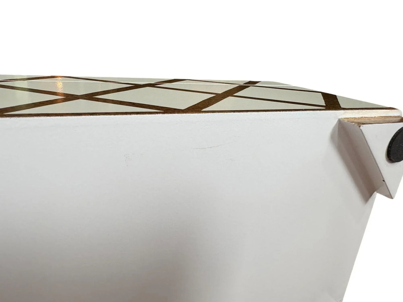 Chelsea House White and Gold Striped Showroom Sample Box - 11
