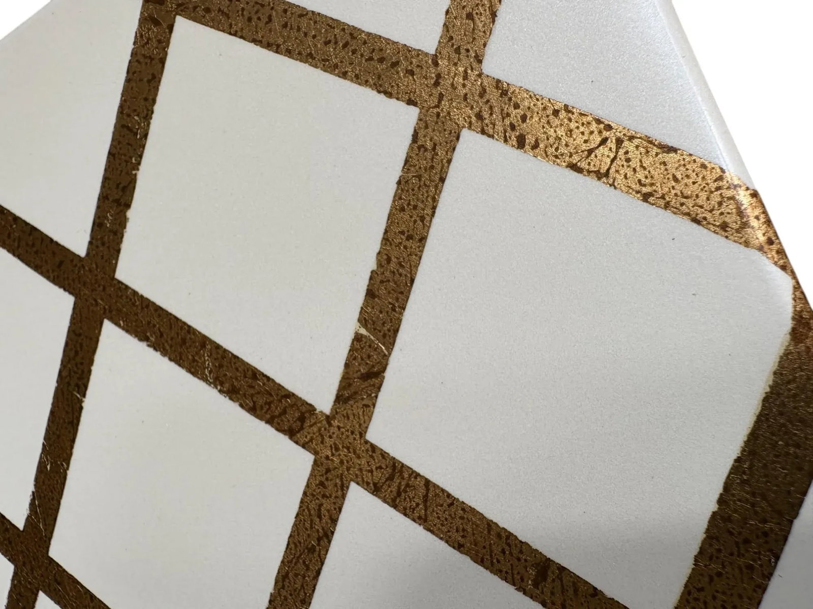 Chelsea House White and Gold Striped Showroom Sample Box - 12