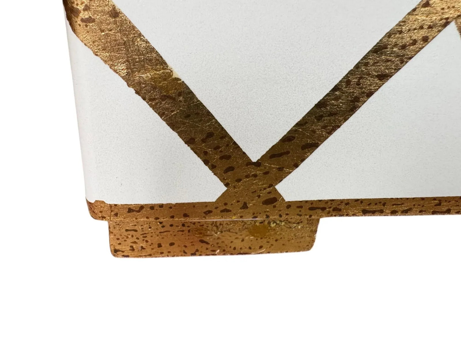 Chelsea House White and Gold Striped Showroom Sample Box - 15