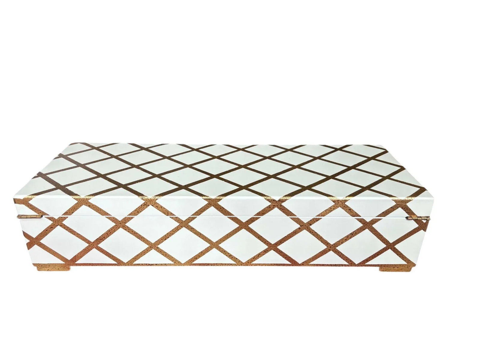Chelsea House White and Gold Striped Showroom Sample Box - 5
