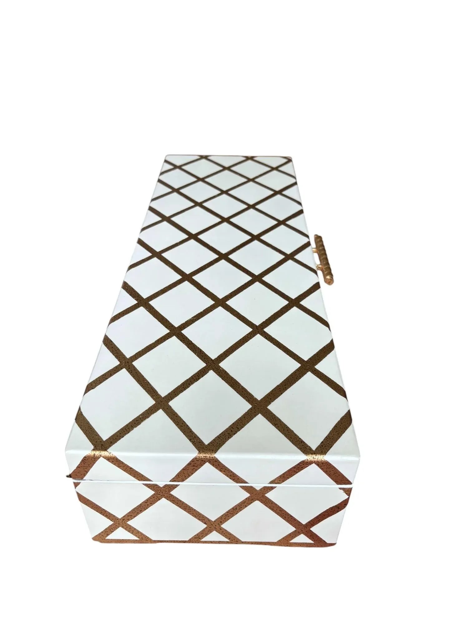 Chelsea House White and Gold Striped Showroom Sample Box - 6