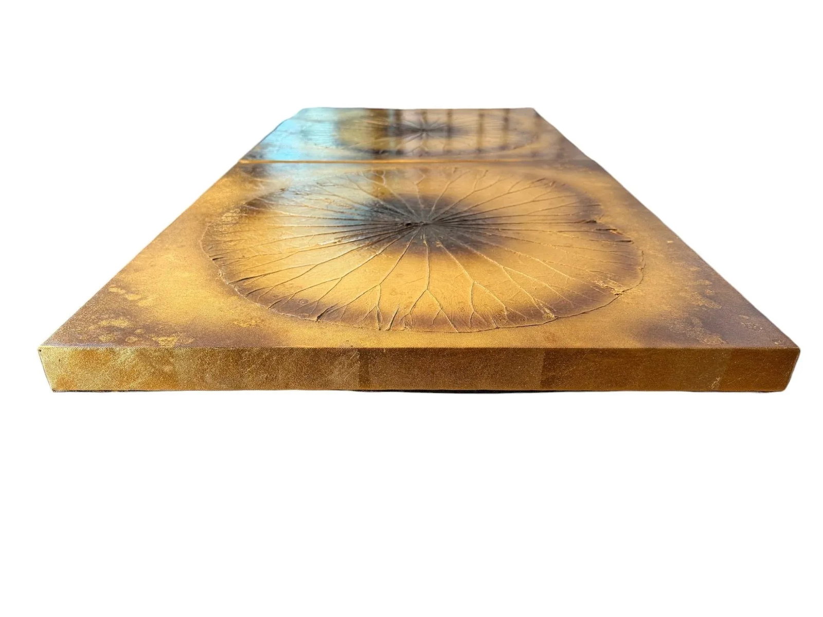 Palecek Gold Lotus Leaf Metallic Wall Decor - A Pair - 10