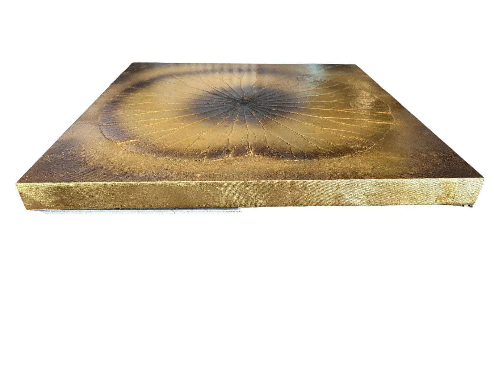 Palecek Gold Lotus Leaf Metallic Wall Decor - A Pair - 11