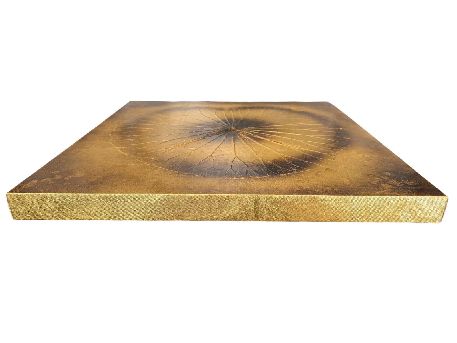 Palecek Gold Lotus Leaf Metallic Wall Decor - A Pair - 6