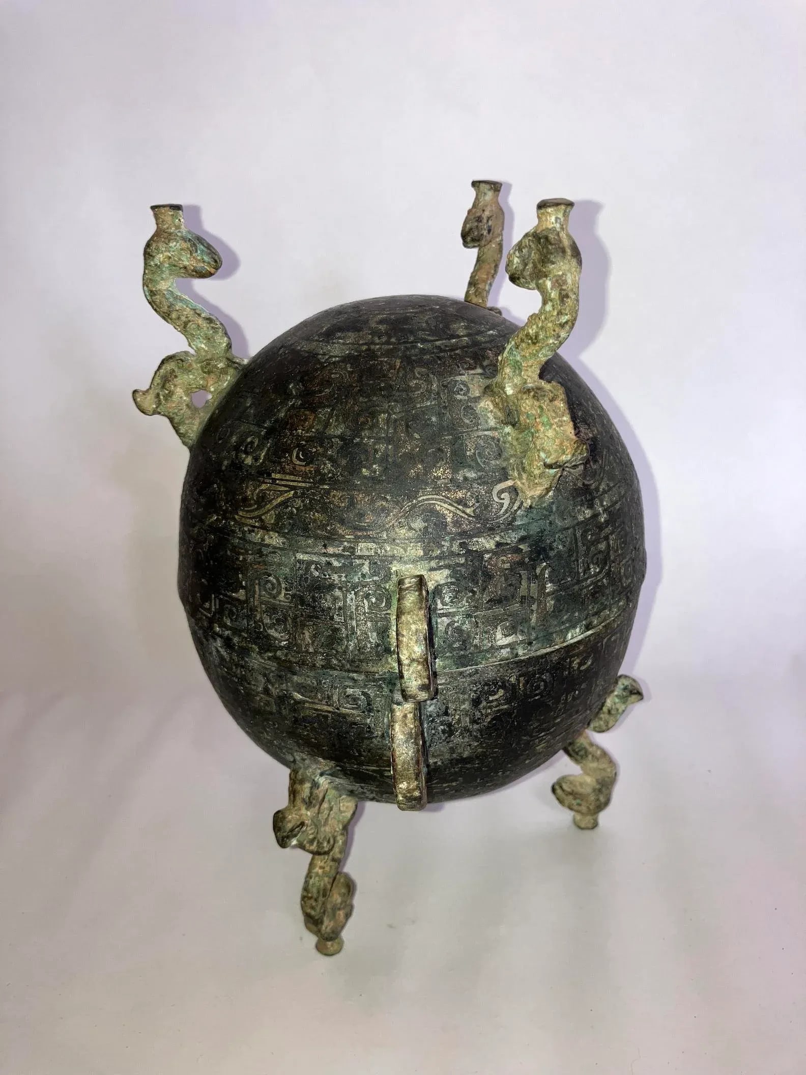 19th Century Chinese Bronze Food Container/Vessel - 2
