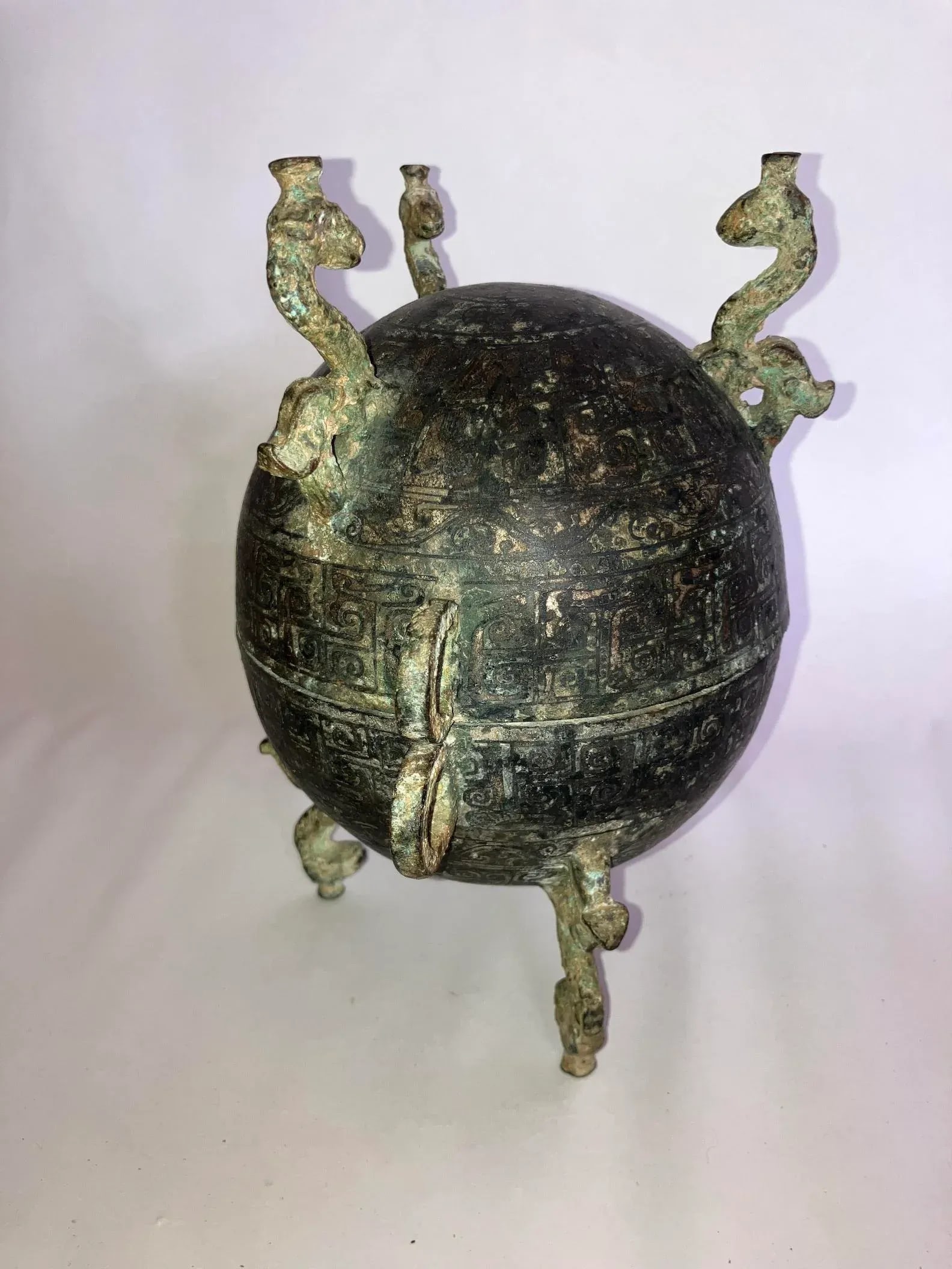 19th Century Chinese Bronze Food Container/Vessel - 4