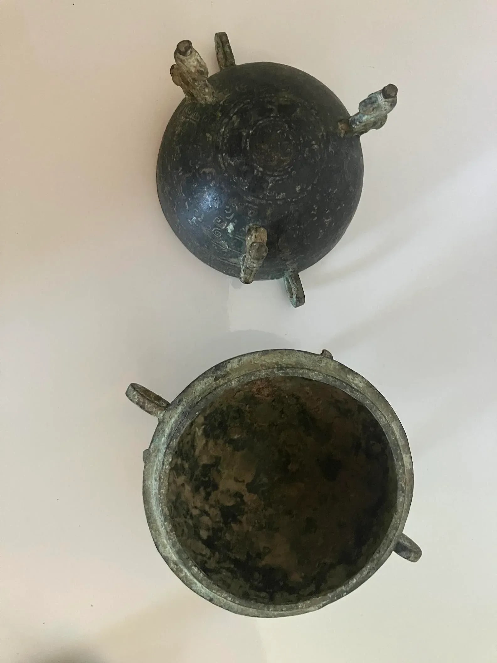 19th Century Chinese Bronze Food Container/Vessel - 8