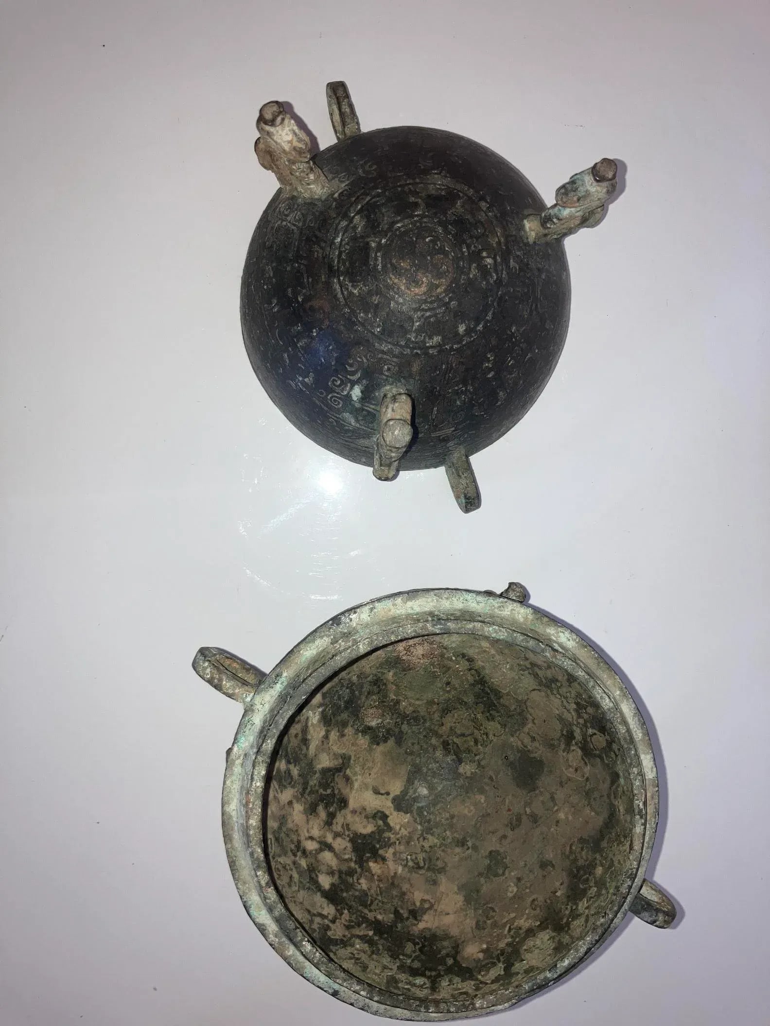 19th Century Chinese Bronze Food Container/Vessel - 9