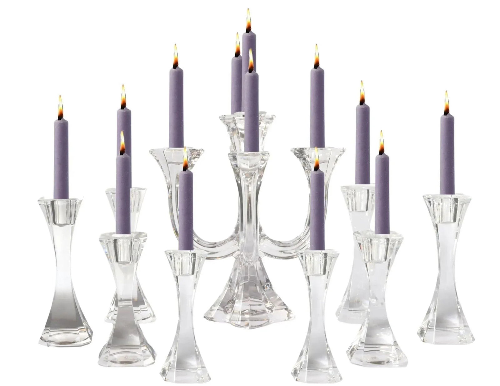 Villeroy & Boch Crystal Candleholder Set - 2