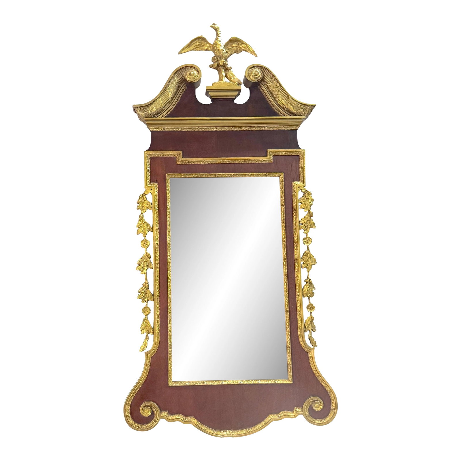 Monumental Philadelphia Federal Period Gilt & Mahogany Eagle Mirror (1 of 12)
