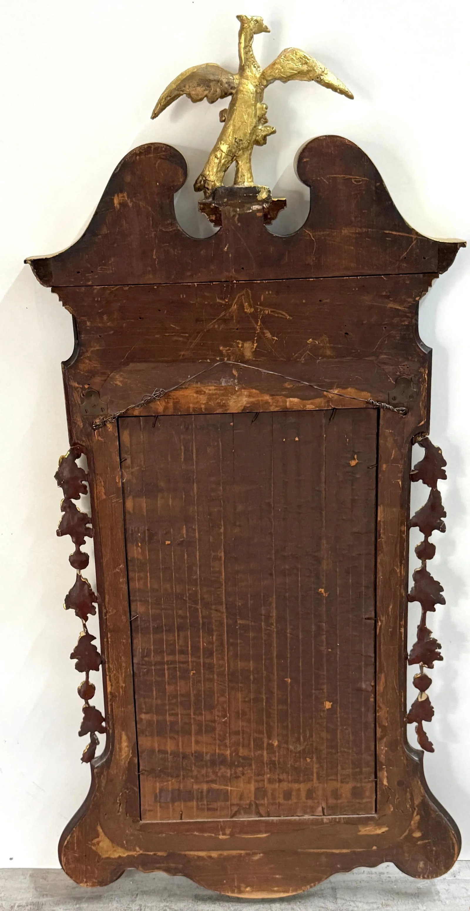 Monumental Philadelphia Federal Period Gilt & Mahogany Eagle Mirror - 2