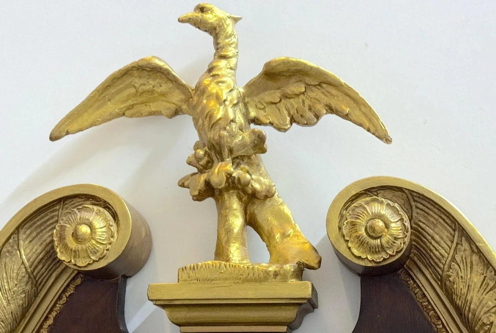 Monumental Philadelphia Federal Period Gilt & Mahogany Eagle Mirror - 9