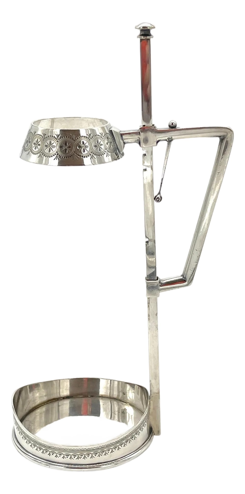 Silver-Plated Adjustable Wine Caddy by Mappin & Webb, England, Circa 1900–1910 (1 of 12)