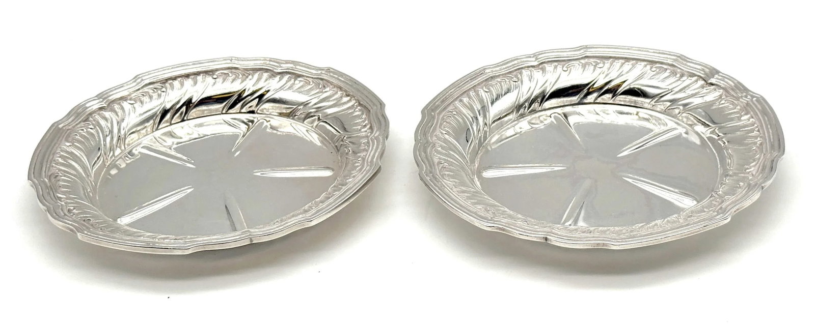 Belle Époque French .950 Silver Wine Coasters, L. Lapar, Orfèvre Paris, C. 1880s - 3