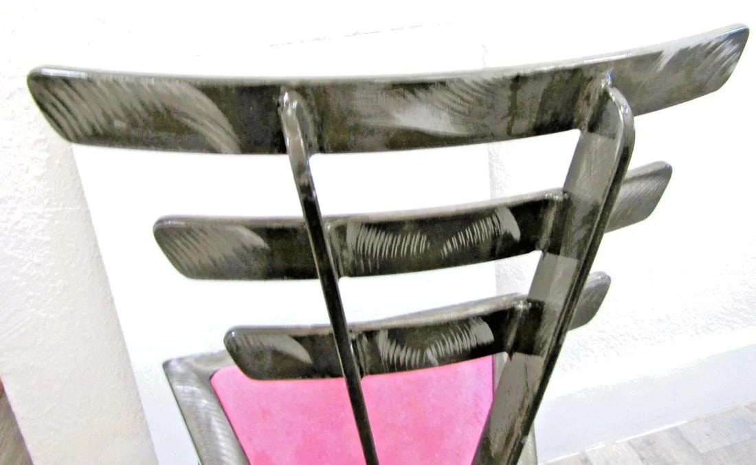 1990s Postmodern Contemporary Welded Steel Artist Signed Accent Chair - 13