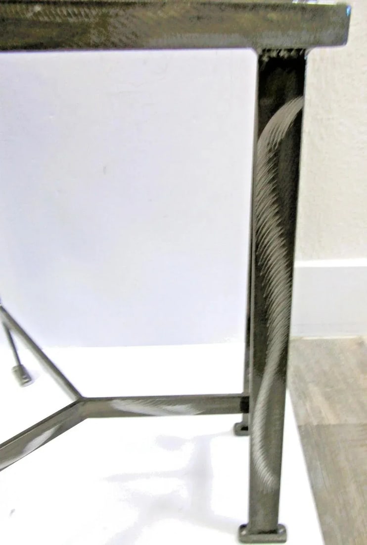 1990s Postmodern Contemporary Welded Steel Artist Signed Accent Chair - 15