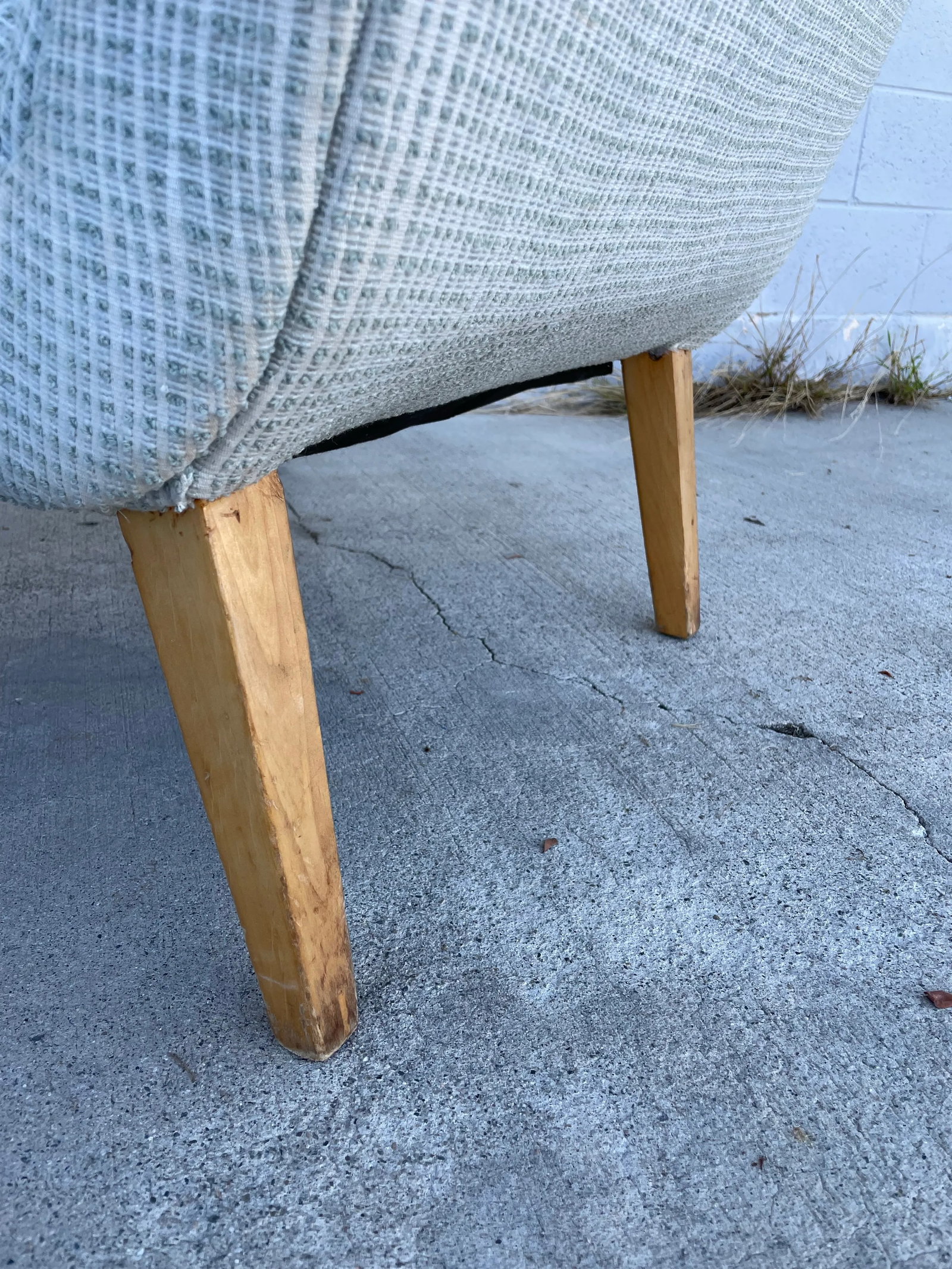 Attributed Jens Risom for Knoll Mid-Century Slipper Chairs – Sculptural Form, Original Blonde - 8