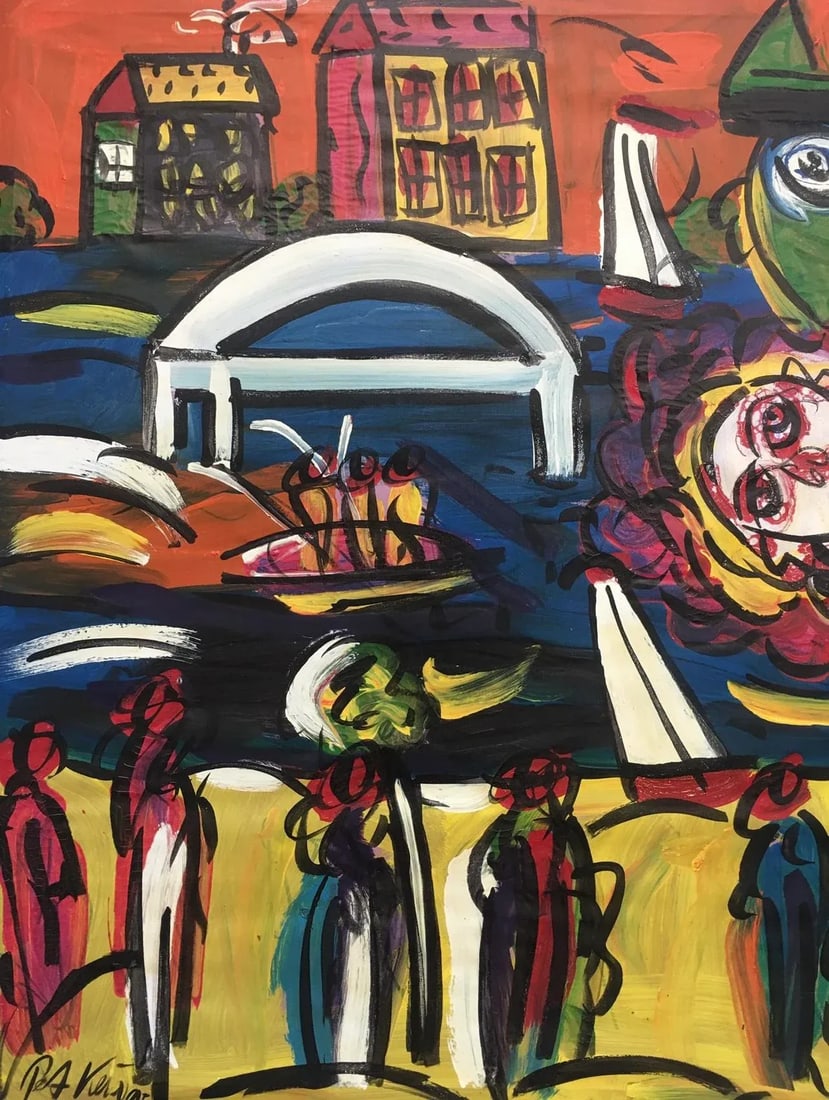 Large Abstract Painting, Peter Keil, 1995 - 2