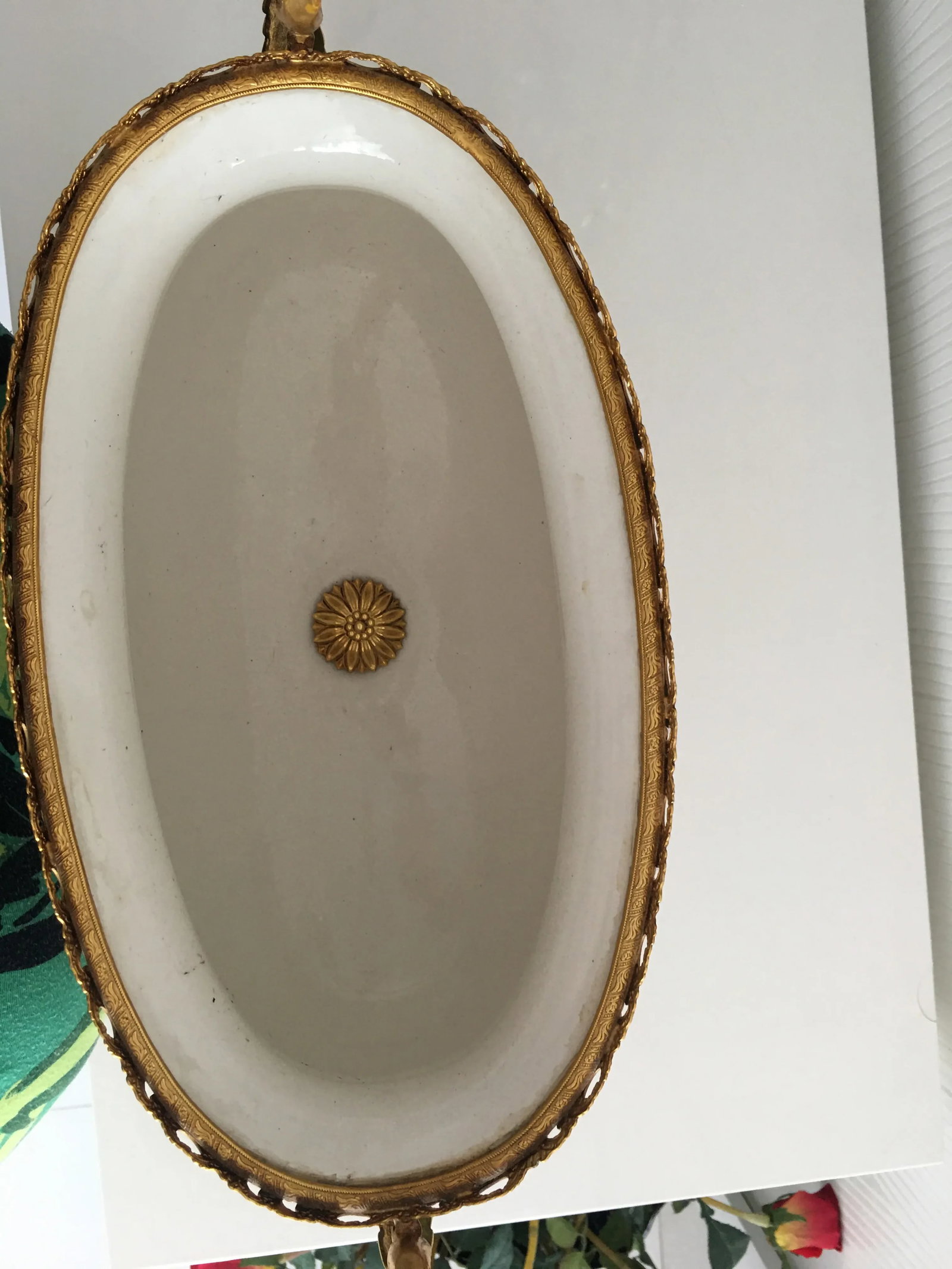 Late 19th Century Acf Victorian Romantic French Porcelain Gilt Vase - 7