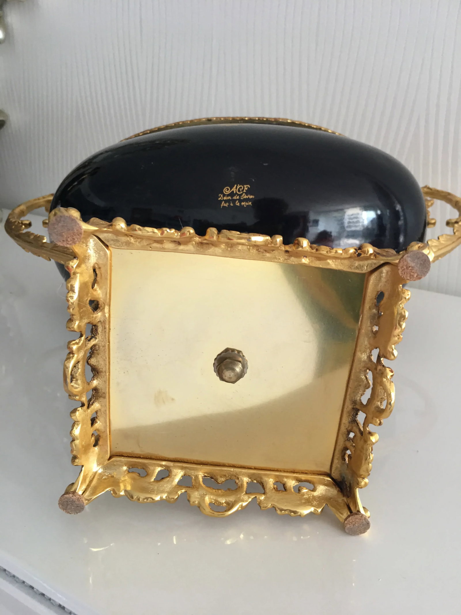 Late 19th Century Acf Victorian Romantic French Porcelain Gilt Vase - 9
