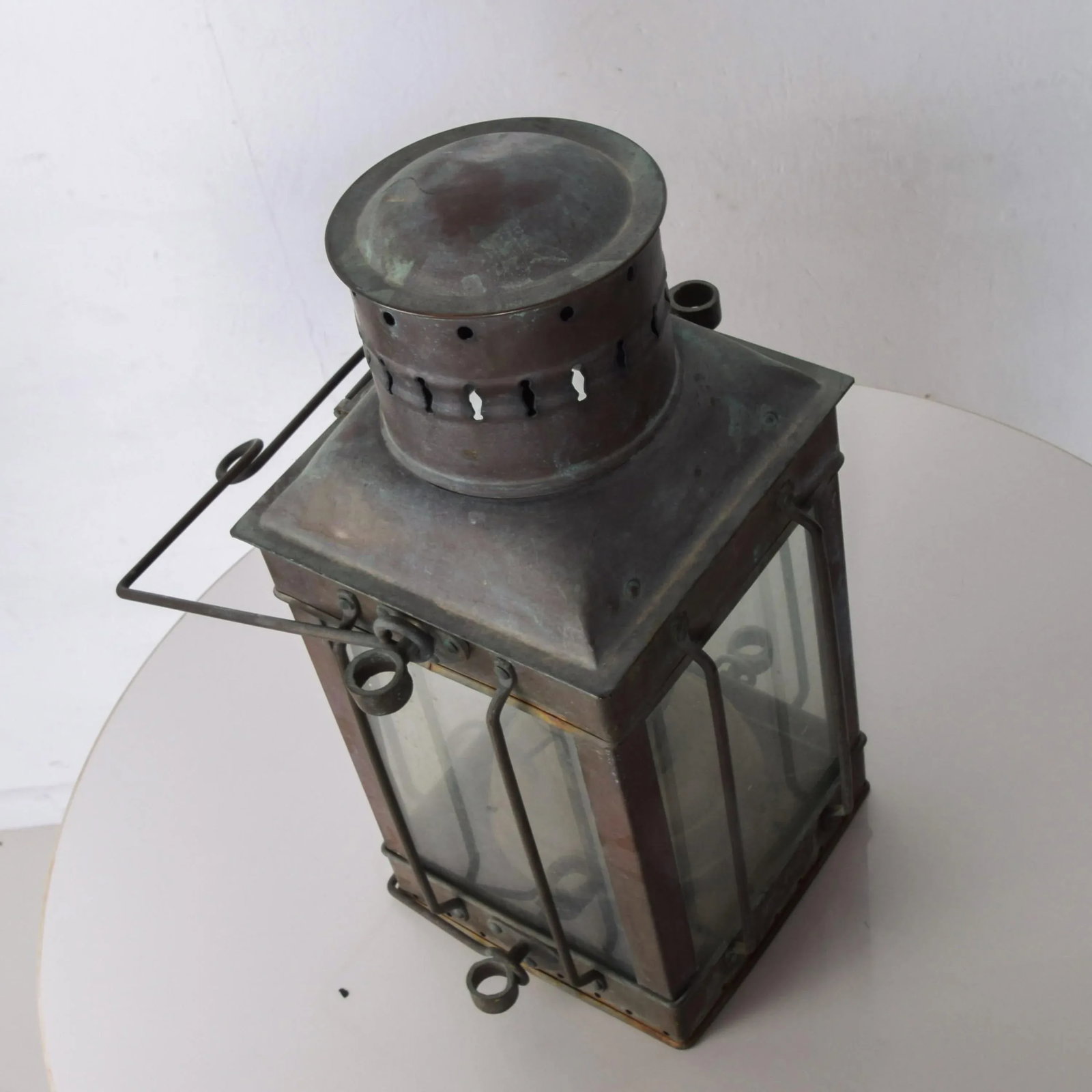 1960s Neptune N R Industrial Brass Ship Lantern - 7