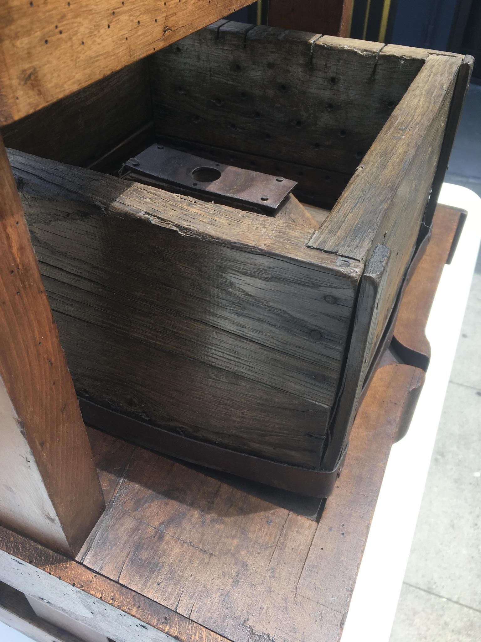 Antique Sculptural Solid Wood Wine Press - 14