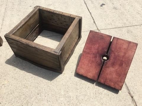 Antique Sculptural Solid Wood Wine Press - 9