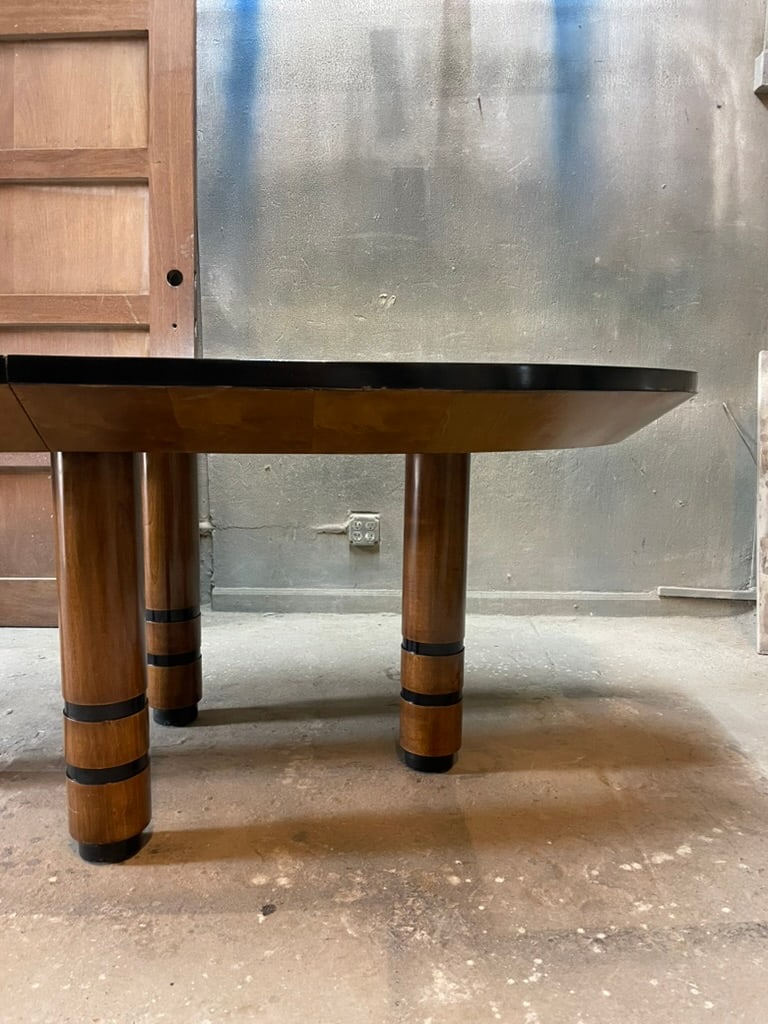 Exceptional Exotic Burl Wood Race Track Oval Dining or Conference Table - 6