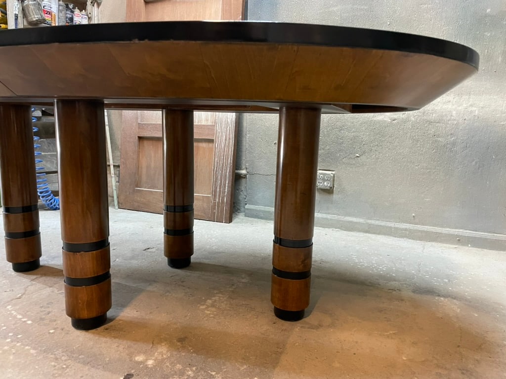 Exceptional Exotic Burl Wood Race Track Oval Dining or Conference Table - 8