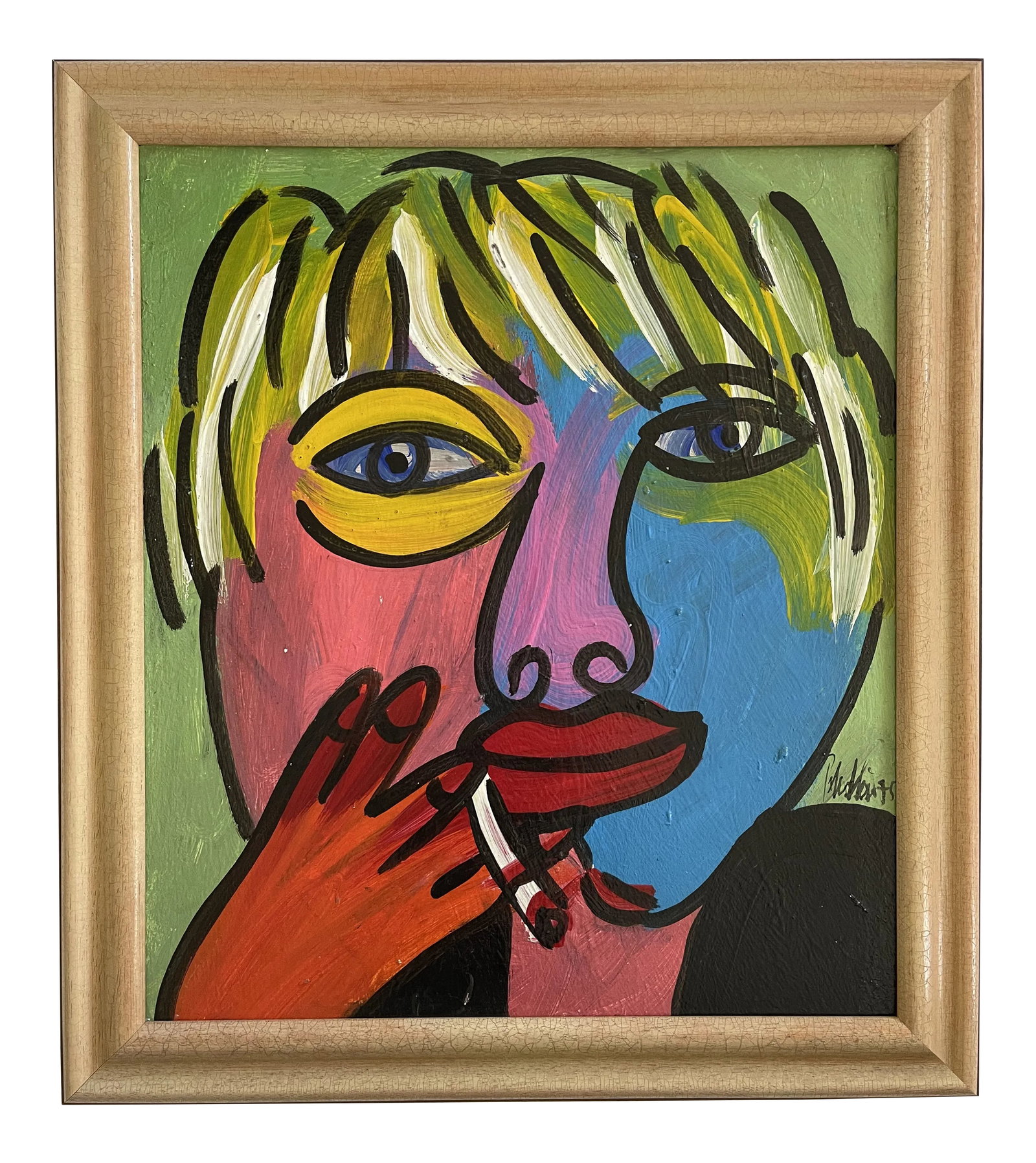 Dreaming Andy Warhol, Peter Keil, 1975: Peter Keil is a German artist who focuses primarily on abstract expressionism. Keil painted with some of the greats, including Joan Miró, Pablo Picasso, and Andy Warhol, to name a few. This is a