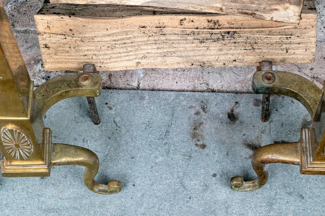 A Wonderful Collection of Antique Brass Fireplace Accessories - 12