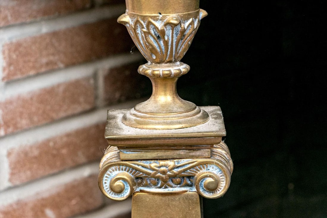 A Wonderful Collection of Antique Brass Fireplace Accessories - 4