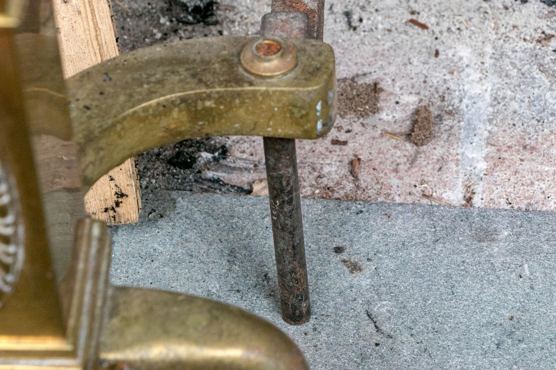 A Wonderful Collection of Antique Brass Fireplace Accessories - 8