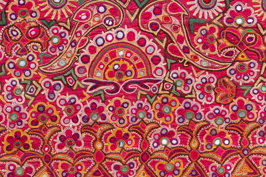 Authentic Antique Kutch Embroidered Textile - 5