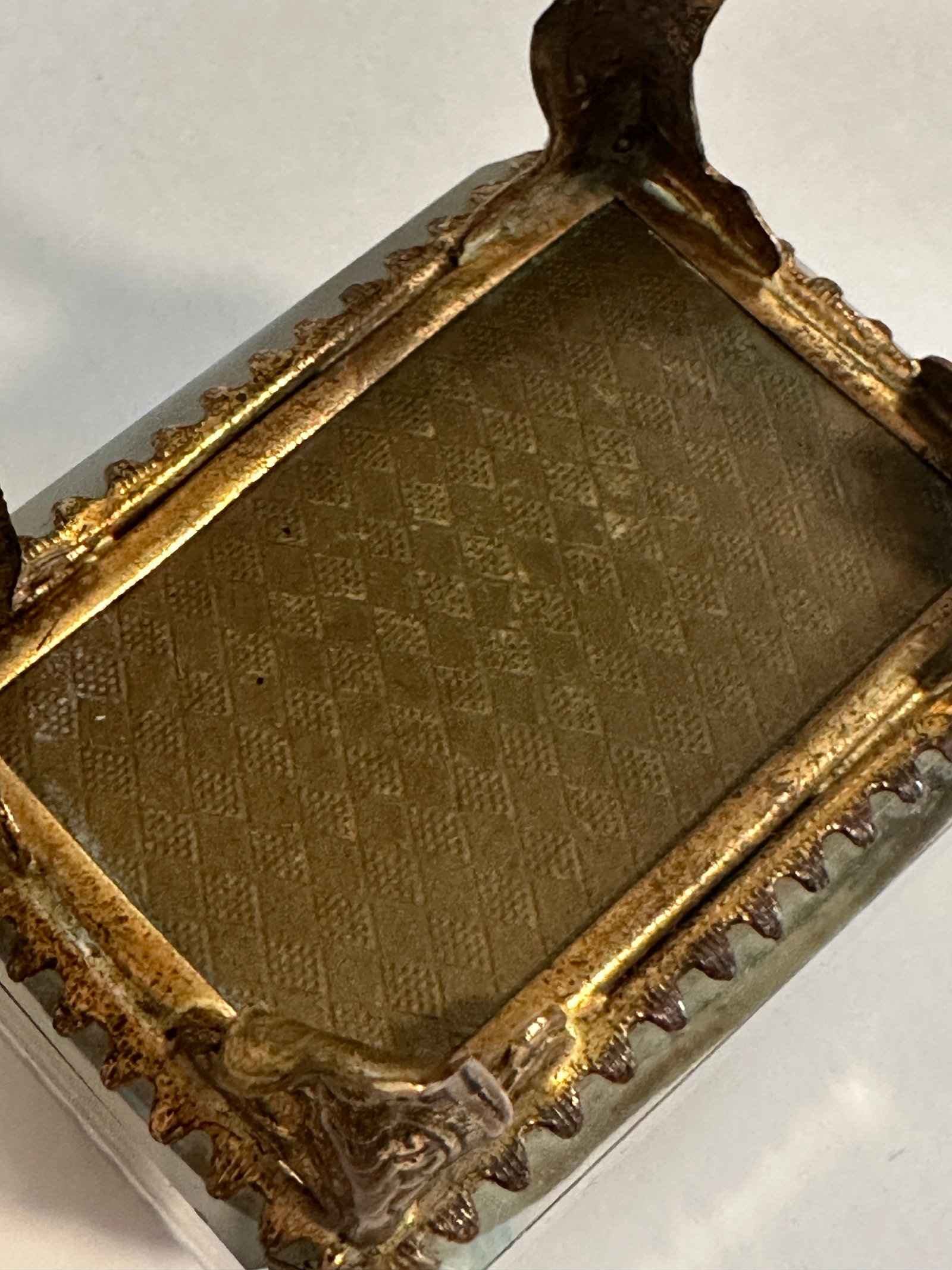 Antique Arc De Triomphe Antique French Beveled Glass Jewelry Box Souvenir Casket, Paris, C. 1900 - 12