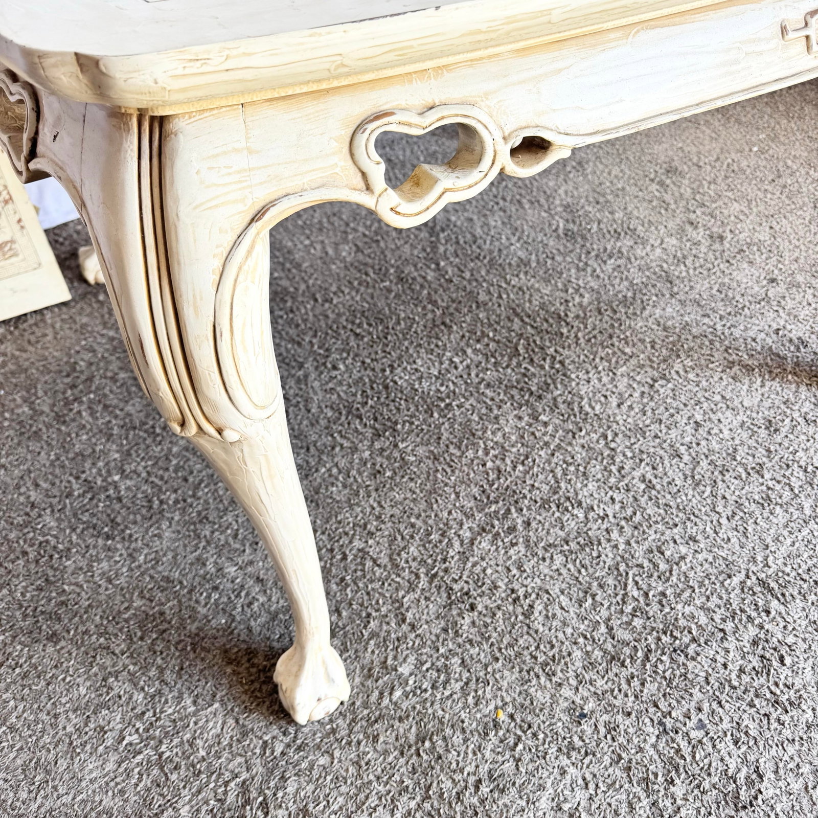 Vintage "Ming Treasure" Hand Carved Ball in Claw Extendable Dining Table by Drexel - 12