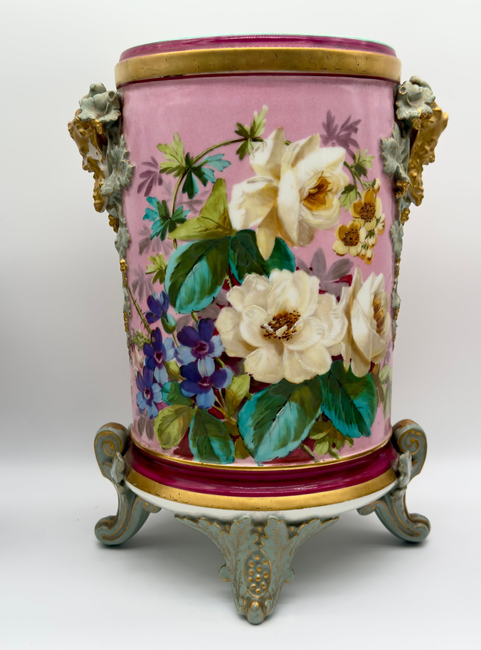 Antique French Porcelain Jardiniere - 5