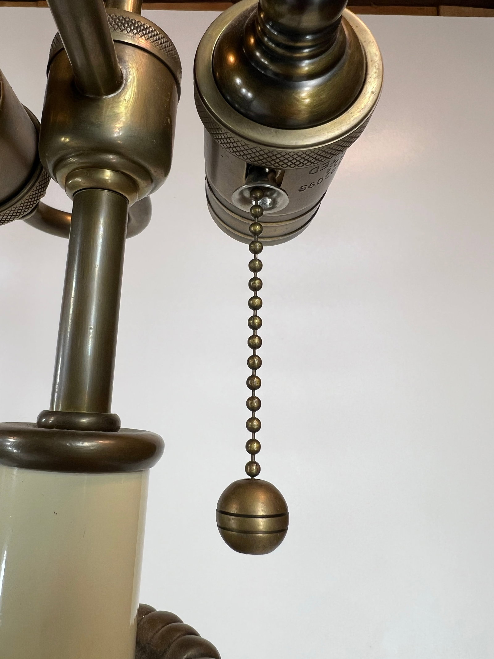 Vintage Decorative Crafts Inc. Fluted Columns Corinthian Capitals Solid Brass Buffet 38" Table Lamps - 6