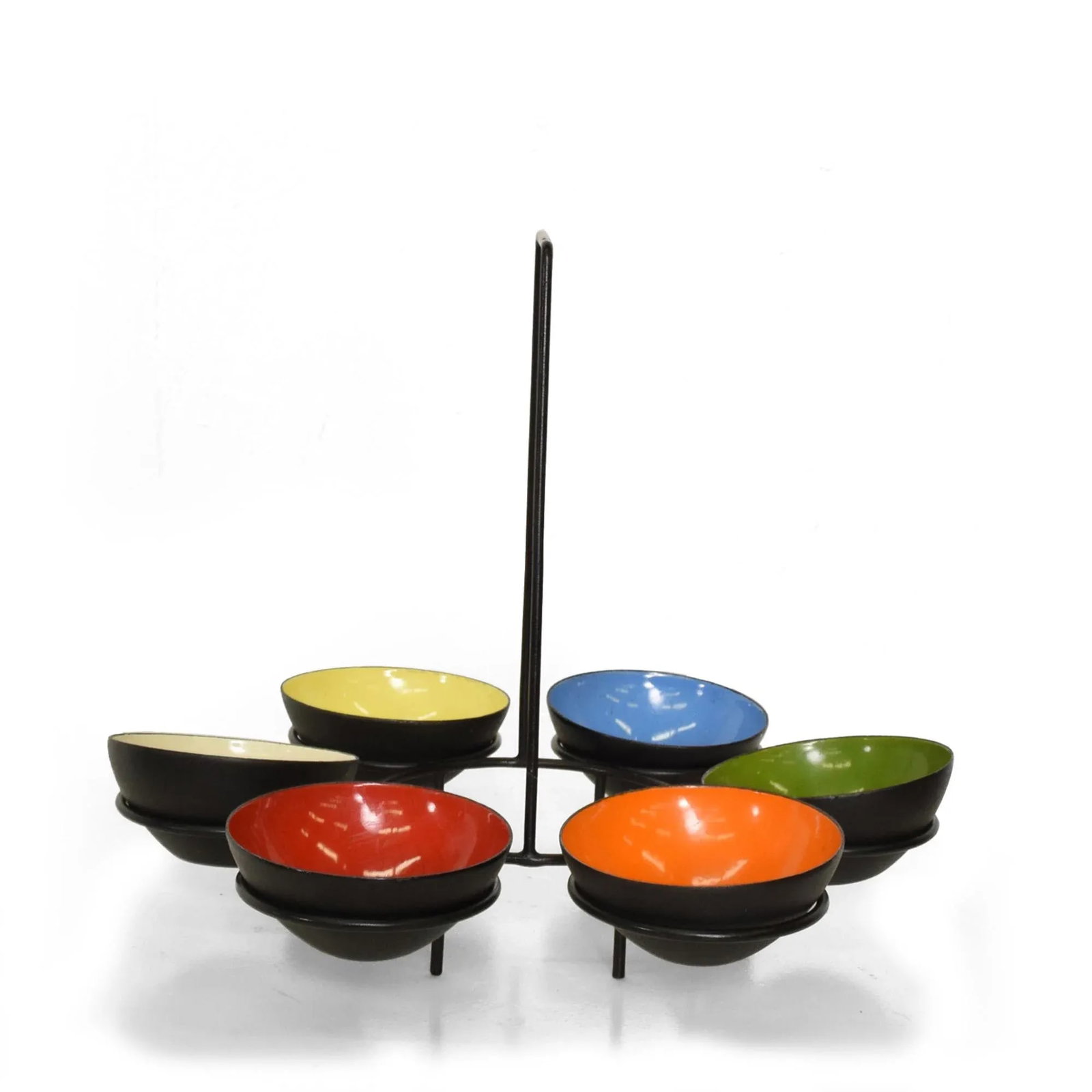 1950s Herbert Krenchel Colorful Krenit Serving Bowls Set of Six Denmark - 2