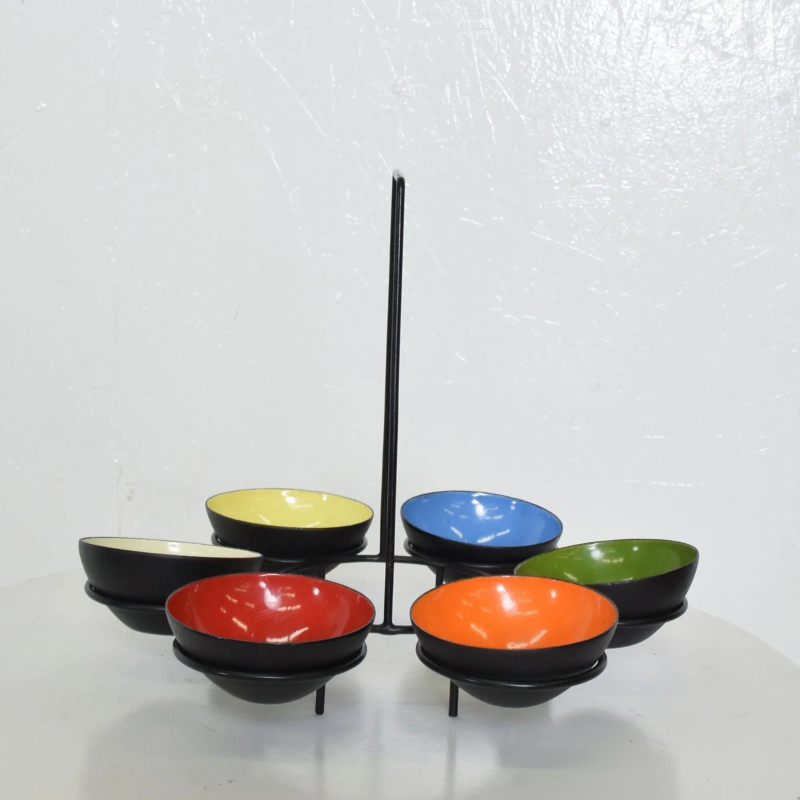 1950s Herbert Krenchel Colorful Krenit Serving Bowls Set of Six Denmark - 3