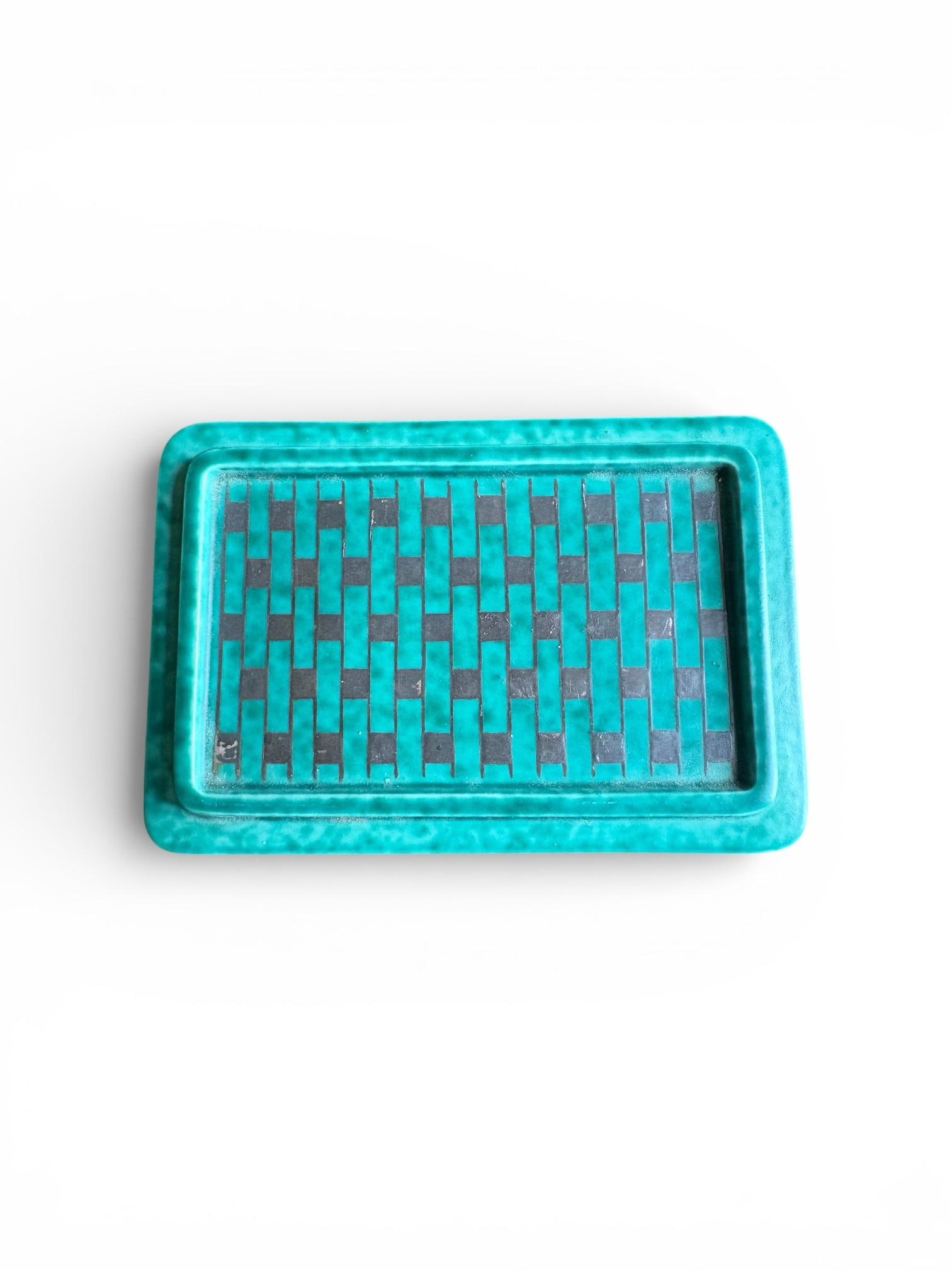 1940s Wilhelm Kåge for Gustavsberg 'Argenta' Trinket Box / Sweden - 4