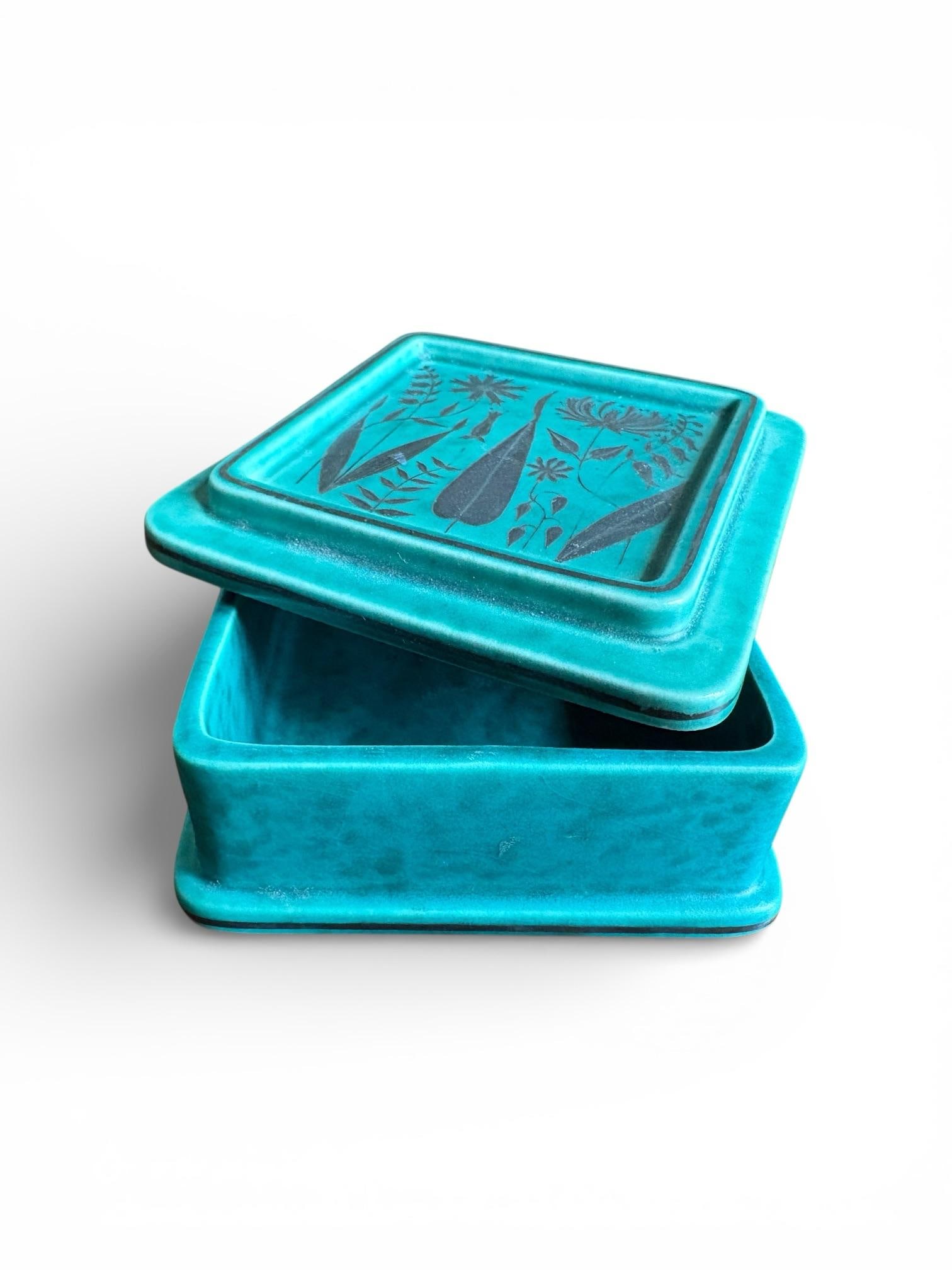 1940s Wilhelm Kåge for Gustavsberg 'Argenta' Trinket Box / Sweden - 4