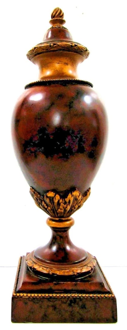 1980s Pair of Napoleon III Style Moroccan Burr Thoya Turned Wood Urns Attributed to Theodore Alexand - 3