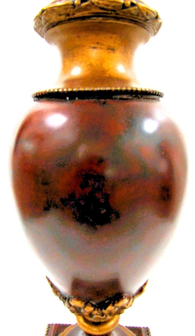 1980s Pair of Napoleon III Style Moroccan Burr Thoya Turned Wood Urns Attributed to Theodore Alexand - 8