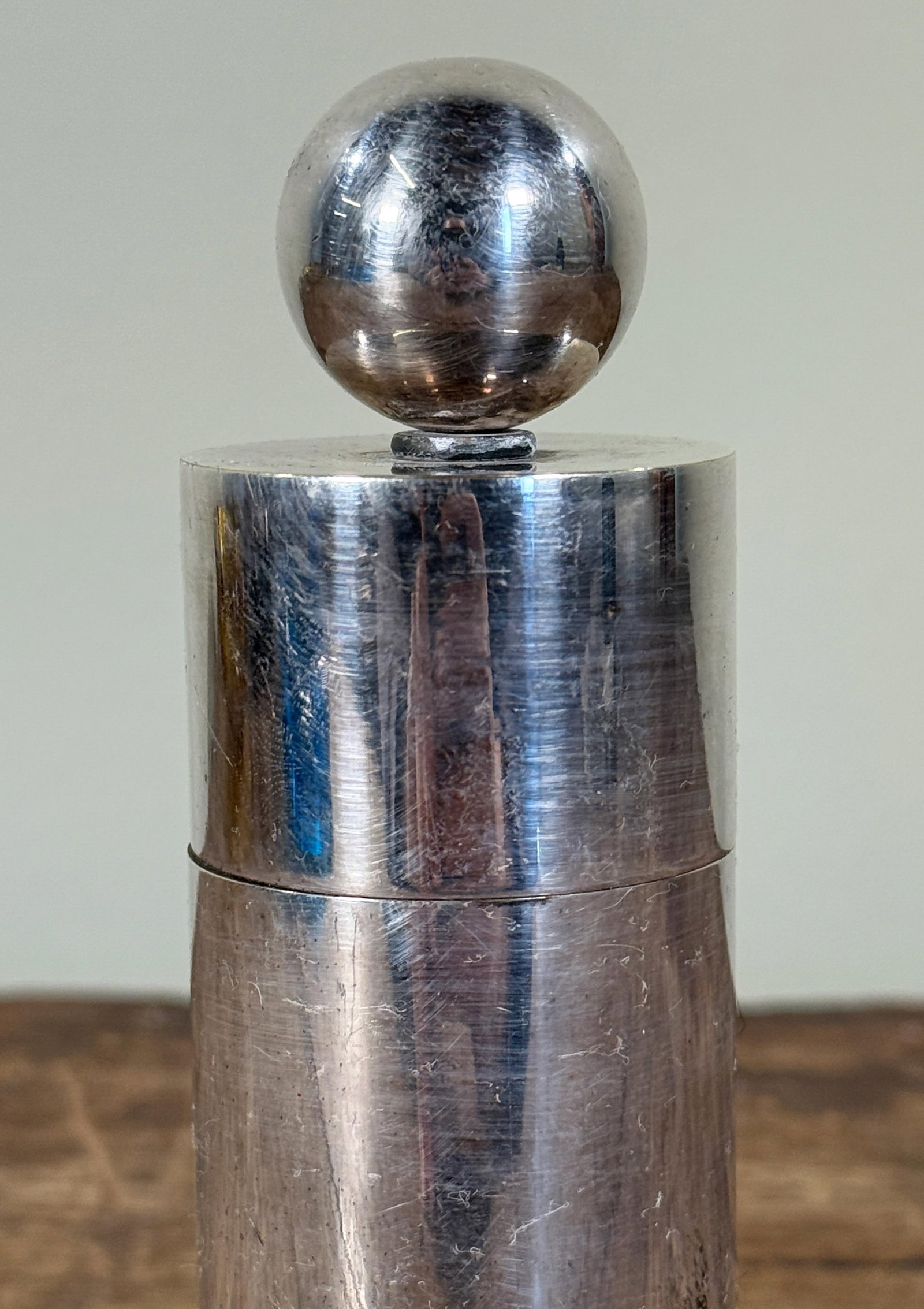 Postmodern Silverplate Pepper Mill by Richard Meier for Swid Powell - 2