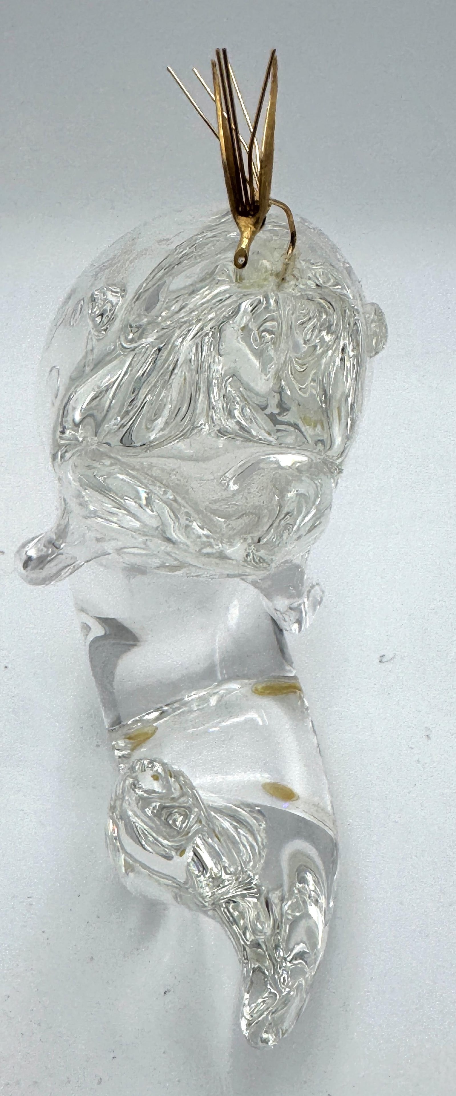 Steuben Glass & 18K Gold "Trout & Fly" by James Houston, Introduced 1966 - 10